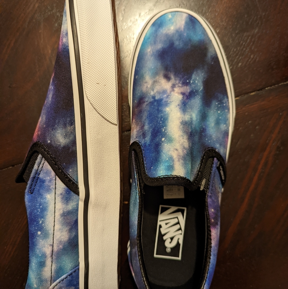 Galaxy Slip on Vans